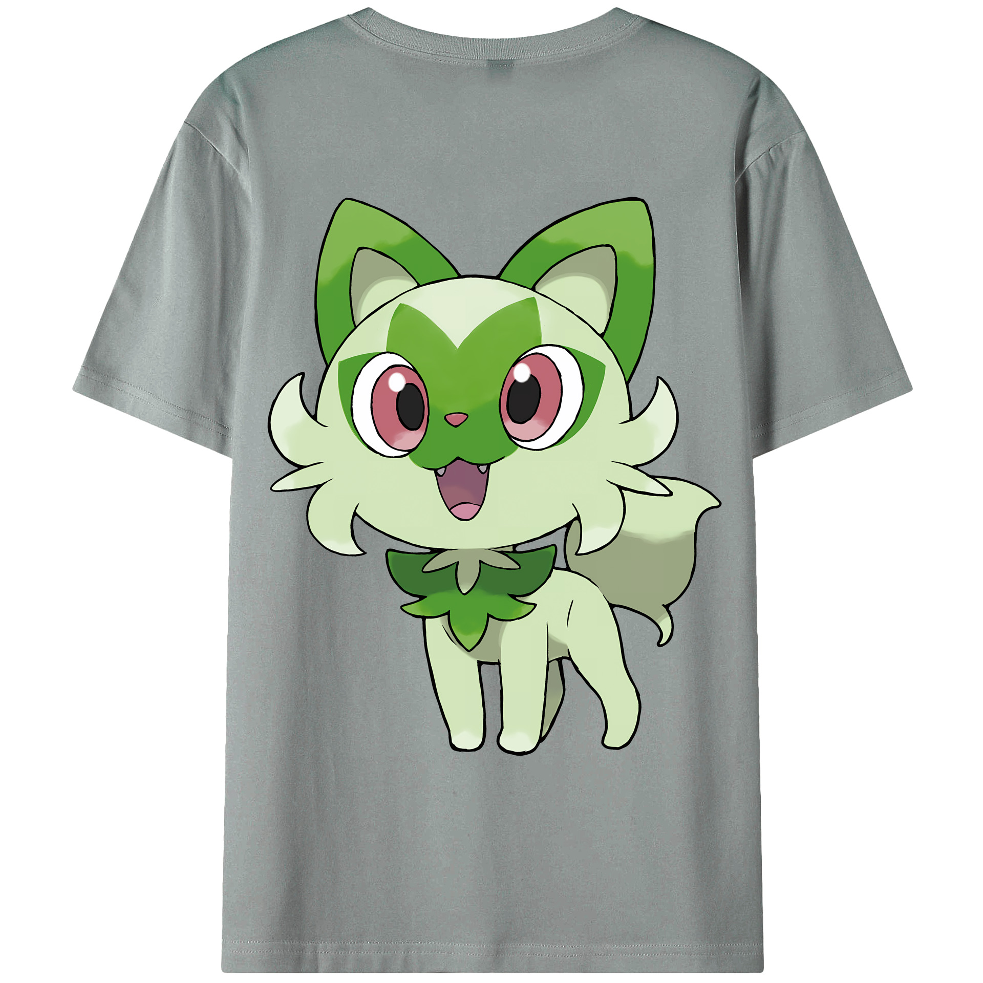 （画像用） ポケットモンスター Pokémon 綿100％ メンズ半袖Tシャツ（バックプリント） 通気性